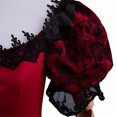 thumbnail image 7 of Womens Victorian 1880s Style Red Evening Gown Historical Court Ball Dress Elegant Formal Wear, 7 of 7