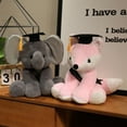 thumbnail image 3 of Graduation Gift Elephant Stuffed Toy - 11 inch Cute Animal Plush Toy with Cap,Sash,Graduation Gift for All(Grey), 3 of 6
