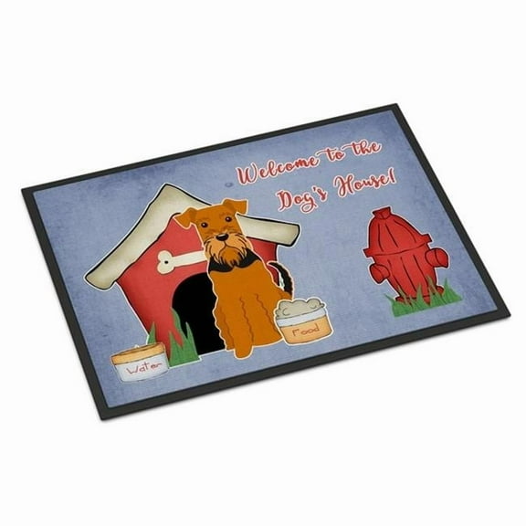 Carolines Treasures BB2795MAT Dog House Collection Airedale Indoor or Outdoor Mat, 18 x 0.25 x 27 in.
