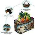 thumbnail image 3 of Map section Large Capacity Reusable Foldable Oxford Cloth Storage Bin: Laundry Bag, Picnic Baskets, and Shopping Bag, 3 of 7