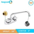 thumbnail image 3 of Wall Mount Kitchen Sink Faucet | 10" Swivel Spout | 4" Center | NSF | Commercial Kitchen Utility Laundry, 3 of 4