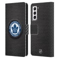 thumbnail image 1 of Head Case Designs Officially Licensed NHL Toronto Maple Leafs Puck Texture Leather Book Wallet Case Cover Compatible with Samsung Galaxy S21 5G, 1 of 6