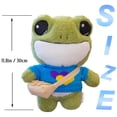 thumbnail image 2 of Juguetes De Peluche De Rana Lindo Muñeco De Peluche De Juguete Animal De Dibujos Animados Juguete Para Regalo Para Niños Niñas Amigos 11,8 Pulgadas Noticed FN006825-02, 2 of 6