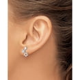 thumbnail image 3 of Sterling Silver Rhodium-Plated Polished Cz Star Post Earrings (13.3 X 8.25) Made In Thailand qe16482, 3 of 5