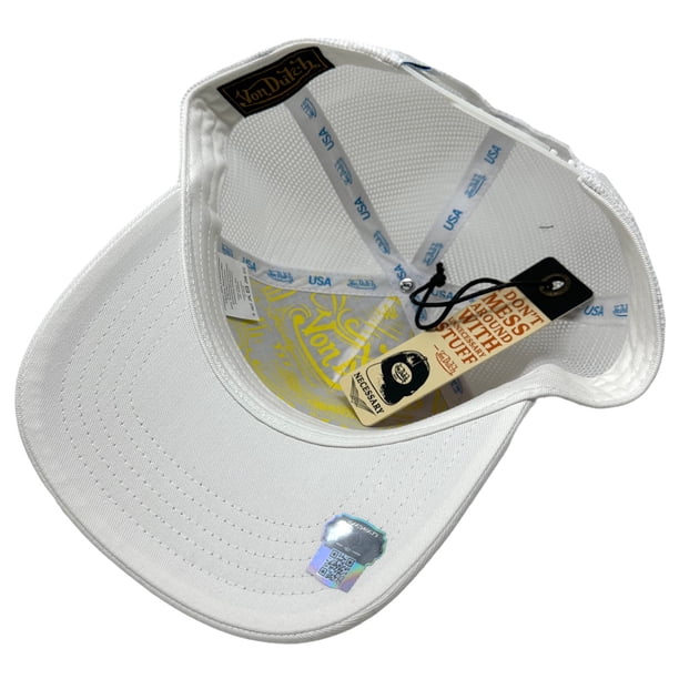 Von Dutch Trucker Hat White Polka Dot Embroidered Logo Patch  display picture 2