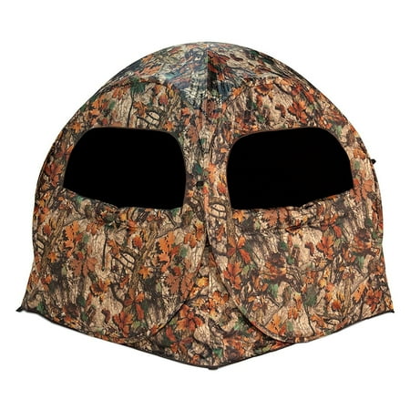 Camouflage Blind - Barronett Blinds Terminator Waylay Camo Portable 2 Person Hunting Ground Blind