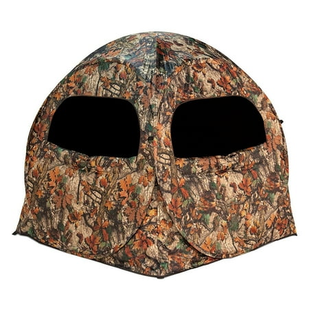 Barronett Blinds Terminator Waylay Camo Portable 2 Person Hunting Ground (Best Portable Hunting Blind)