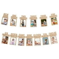 thumbnail image 1 of Decoraciones de banner de fotos de 1er cumpleaños de 1 a 13 meses de papel kraft 13 piezas, 1 of 6