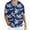 Dark Blue, variant on Wespornow Mens Hawaiian Shirts Short Sleeve Floral Tropical Beach Casual Button Down Shirts Grey Leaves M
