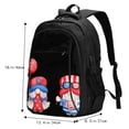 thumbnail image 4 of Yiaed Happy Independence Day Gnome Print Laptop Backpack,Business Travel Durable Laptops Backpack with USB Charging Port,Water Resistant College Computer Bag, 4 of 5