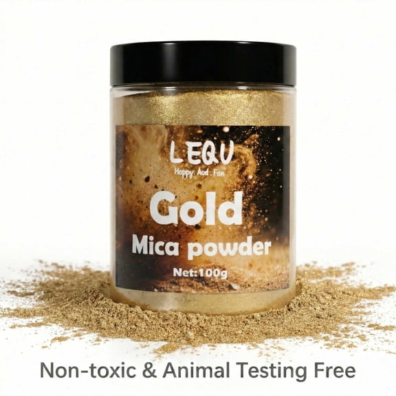 LEQU 100g Gold Mica Powder