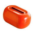 thumbnail image 2 of Elegante porta papel de seda, caja de pañuelos de gran apertura, organizador de escritorio para Rojo, 2 of 9