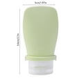 thumbnail image 3 of JGJJUGN 60ml Travel Size Empty Plastic Bottles Set for Shampoo and Soap, Portable Flip-Top Containers, Reusable Silicone Liquid Dispenser, 3 of 6