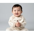 thumbnail image 5 of Baby Bear Jumpsuit  Bib Set for Infants - Soft Cotton, Unisex Design with Easy Snap Closures, 5 of 6