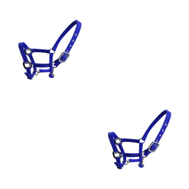Methold Acolchado Halter Pony Bridle Head Collar Gran resiliencia Equipo de protección Protección Handly Wear Suministros para caballos Azul SG 2Conjunto