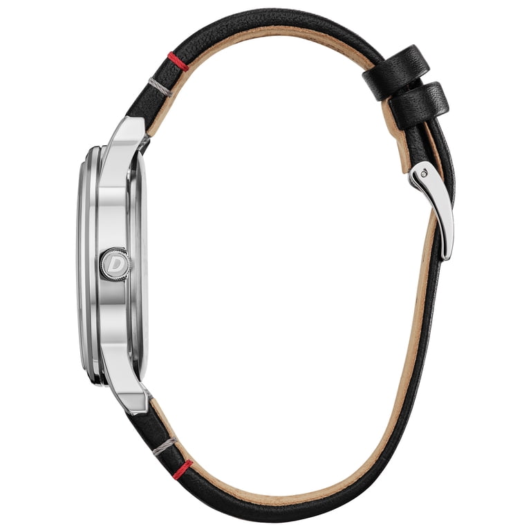 Citizen Unisex Eco-Drive Disney Mickey Mouse Black Leather Strap 
