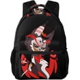 thumbnail image 6 of Hazbin Anime Hotel Backpacks HighCapacity Bag Adjustable Backpacks Casual Outdoors Travel Daypack, 6 of 7