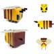 thumbnail image 3 of Figural Yellow Bee LED Mood Light - Bedside Desk Lamp -, 3 of 5