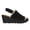 Black, variant on Bernie Mev Women's Venti Fringe Wedge Sandal