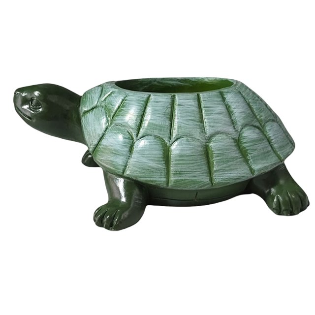 Maceta de tortuga maceta de resina con ilustraciones de tortuga maceta creativa para gabinete patio trasero