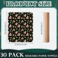 thumbnail image 3 of Redbaker 30 Pcs Essuie-Tout Réutilisable Serviette Sans Papier avec Rouleau de Carton Serviettes en Tissu Réutilisables pour Cuisine Serviettes Lavables s'Adaptent sur un, 3 of 6