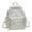 White, variant on HJYCHN Boys Backpack Solid Color Woven Tassel Charm Small Daypack Lightweight Back to School Supplies for Kids Backpack for Girls Green