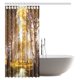 thumbnail image 2 of Cortina de Ducha ABPHQTO diseño de árbol de Abedul Bosque de Abedules de Otoño 150x180 cm, 2 of 3