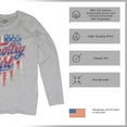 thumbnail image 6 of Country Girl USA Flag Women's Long Sleeve T-shirt Patriotic Southern Cowgirl Red White Blue American Pride Life Lovers Gift, 6 of 7