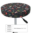 thumbnail image 4 of Xecao's Forest Flora and Insects Print Stool Covers offer stylish, washable protection for PU round bar stools, perfect for home or commercial use., 4 of 7