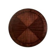Furniture of America Ramsaran Wood Pedestal Dining Table in Brown Cherry