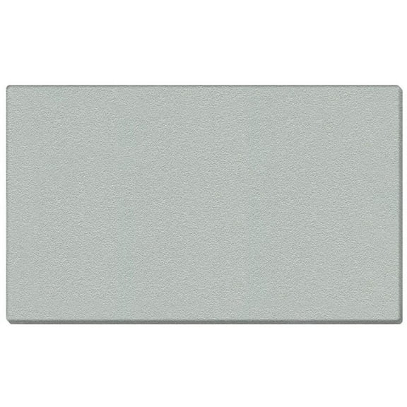 Pemberly Row Vinyl 4' x 12' Wrapped Edge Bulletin Board in Silver