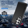 thumbnail image 7 of For Samsung Galaxy S26 Ultra 5G Case Shockproof Rugged Full Body Protection Heavy Duty Dust/Drop Proof Cover Case​,Black,For Galaxy S26 Ultra 5G, 7 of 7