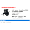 thumbnail image 2 of Brake Booster - Compatible with 2009 - 2012 Chevy Colorado 2010 2011, 2 of 3