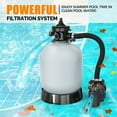 thumbnail image 2 of VINGLI Sand Pool Filter 16 in Tank with A 3/4 HP Pump 115V Above Ground Inground Swimming Pool Pump with Filter Basket,3435 GPH, 2 of 7