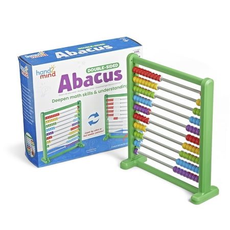 UPC: 0848850117321 | hand2mind Double-Sided Abacus Plastic Abacus for Kids Math 100 Counting Beads Math Toys Ages 3+