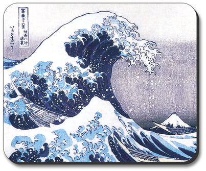 Art Plates Mouse Pad - Hokusai: Great Wave