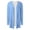 Blue, variant on Womens Elegant Pockets Cardigan Cover Up Casual Mid Long Length Tops Womens Long Cardigan with Pockets Fashion Sweaters for Women V Neck Lightweight Sweater Women Open Back Sweater for Women Women