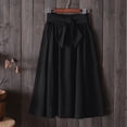 thumbnail image 2 of RUTAYY Skirts For Women Long Skirts For Women Bohemian Women Skirts Skirts Ankle Length Women Skirts Plus Size Solid Color Smocked Boho Pleated Skirts, 2 of 4