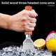 thumbnail image 2 of Ice Pick - Sturdy Ice with Solid Wood Handle, 304 Stainless Steel Three Pronged Ice Crusher for Bar, 2 of 5