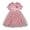 Pink, variant on Girls Spring Dress Short Sleeve Flowers Printses Mesh Clothes Birthday Dress For Girls Size 3-4T