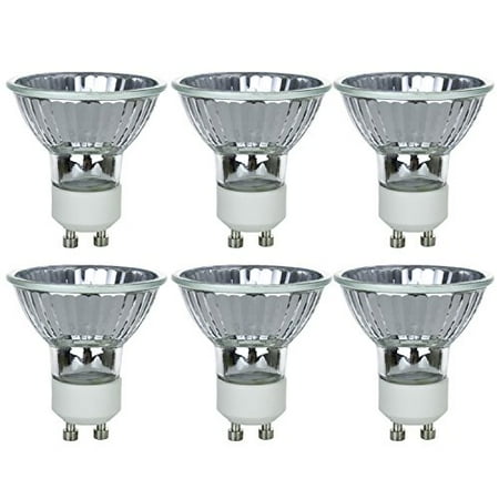 - Sunlite 50MR16/CG/GU10/FL/120V/6PK Halogen 50W 120V MR16 Flood Light Bulbs (6 Pack)