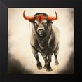 thumbnail image 2 of Atelier B Art Studio 20x20 Black Modern Framed Museum Art Print Titled - Monochrome Bull, 2 of 5