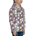 thumbnail image 3 of Sikiie Rose Flowers Youth Hoodie Sweatshirt Pullover Hooded Classic Casual Essentials Hoodiefor Boys Girls Kids -Large, 3 of 6