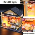 thumbnail image 3 of Casa de muñecas en miniatura YONGSHENG de madera Con luces LED regalo de cumpleaños, 3 of 5