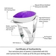thumbnail image 6 of 925 Sterling Silver Women Jewelry Natural Amethyst Ring, 6 of 10
