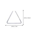 thumbnail image 4 of Baweave 1Pc Early Educational Percussion Instrument Triangle Bell Toy Kindergarten Music Instrument Teaching Tool for Boys Girls (4 Inches), 4 of 4