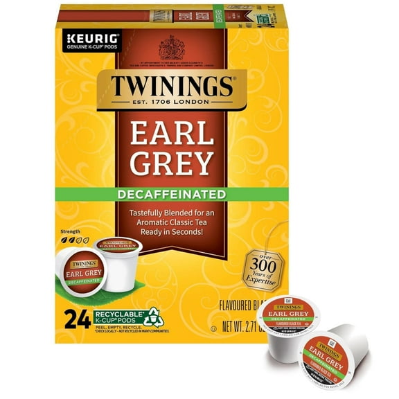 Earl Grey Decaf Tea Keurig K-Cups, 24 Count
