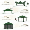 thumbnail image 5 of EAGLE PEAK 13’ x 13’ Pop-Up Outdoor Canopies Green, Instant Setup with Mosquito Netting, 5 of 10