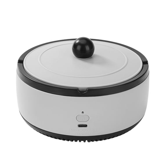 Smokeless Ashtray, Multifunctional 2 in 1 Ash Trays Indoor, USB Rechargeable Soot free Ashtray for Cigarettes, Ash Tray for Indoor Outdoor Home Office Car, Small Negative Atmospheric Purifiers