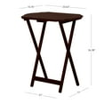thumbnail image 3 of Linon Henson Folding Snack Tray Table Set, Set of 2, Espresso Finish, 3 of 5